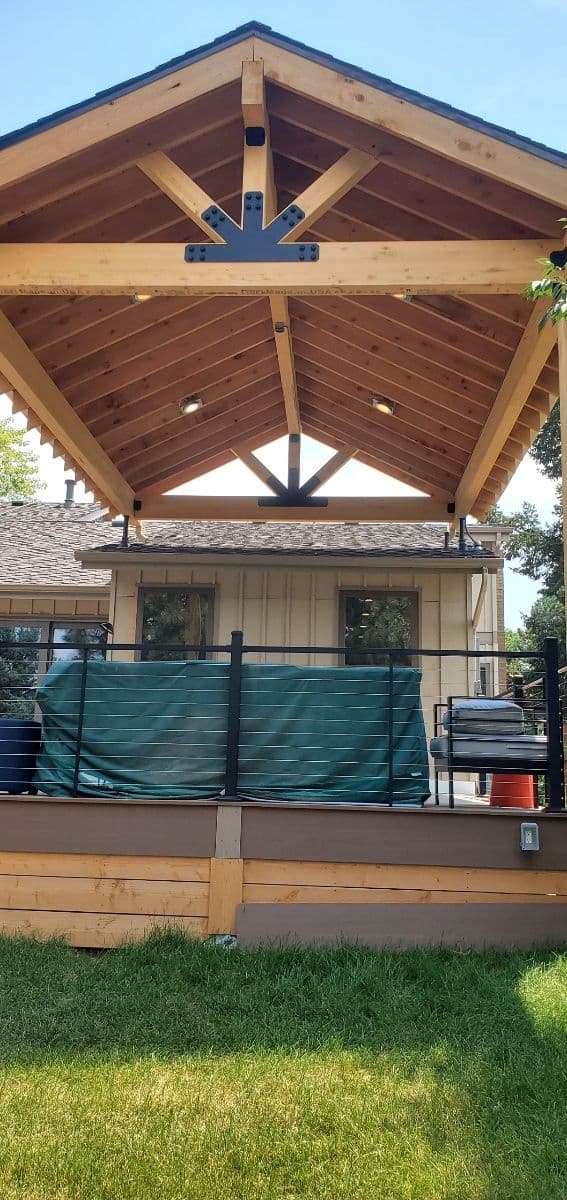 Modern Patio Transformation with Electrical Upgrades image
